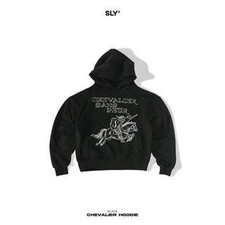 Hoodie nỉ chân cua SLY Chevalier Black