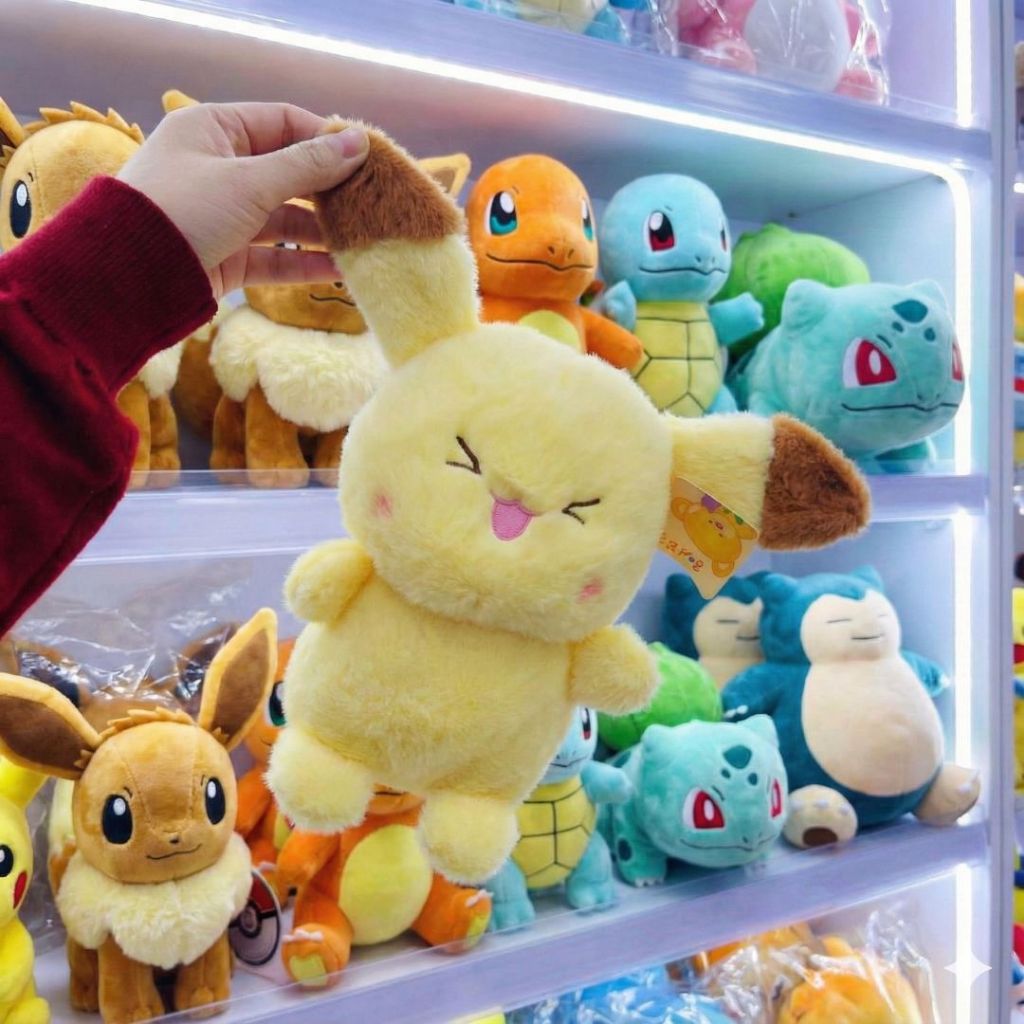 Gấu Bông Pikachu Pokemon Mini Đáng Yêu, Pikachu Nhồi Bông Quà Tặng,Đồ Chơi Cho Bé, Trẻ Em