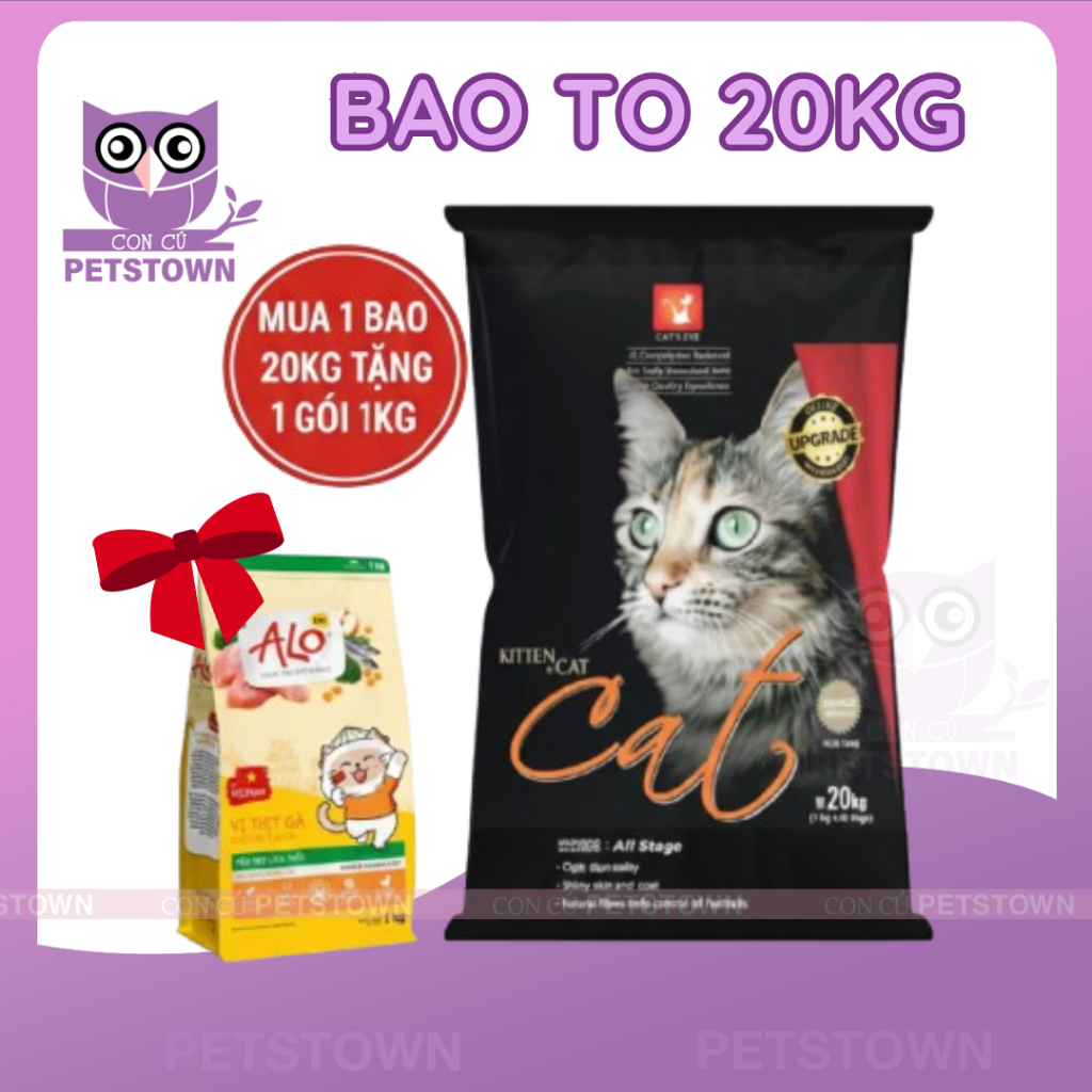 CAT'S EYE 20KG - Hạt Cateye thức ăn cho mèo mọi lứa tuổi cao cấp Hàn Quốc