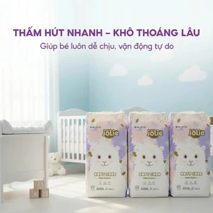 Jolie Tã bỉm quần trẻ em Size M/L/XL/2XL/3XL/4XL – Co giãn tốt, thấm hút cao, siêu mềm