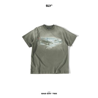 Áo thun washed SLY Bad Day Olive