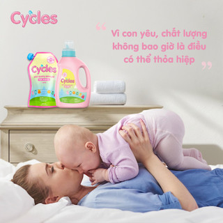 Combo 12 Túi Nước Giặt Trẻ Em Cycles 800ml – Dịu Nhẹ, Không Hóa Chất Mạnh, An Toàn Cho Bé Từ Sơ Sinh