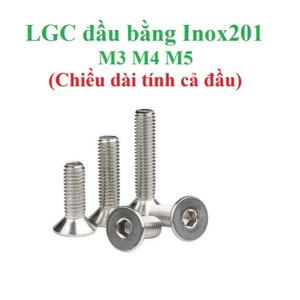 50 cái M3 M4 M5 Bulong lục giác chìm đầu bằng inox201