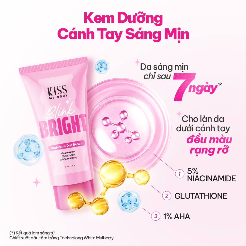 Serum Dưỡng Sáng Vùng Da Dưới Cánh Tay Kiss My Body Blink Bright 45g