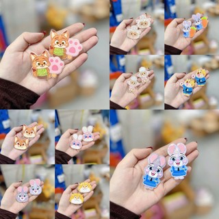 🍑 𝑭𝑹𝑬𝑬𝑺𝑯𝑰𝑷 🍑 Kẹp tóc nữ chất liệu nhựa in charm hoa quả xinh xắn