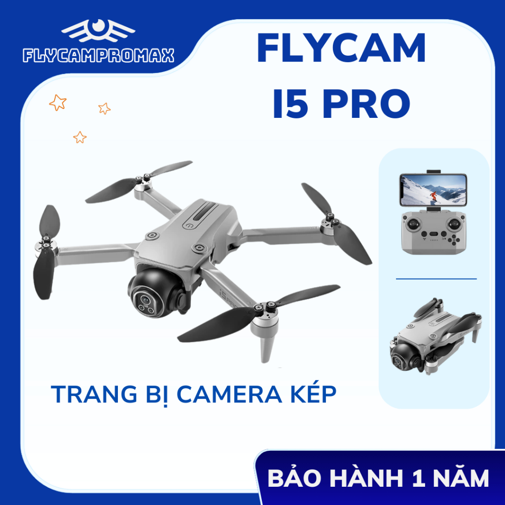 FLYCAM, Drone mini i5 PRO, Flycam, Máy bay điều khiển từ xa có cảm biến ...