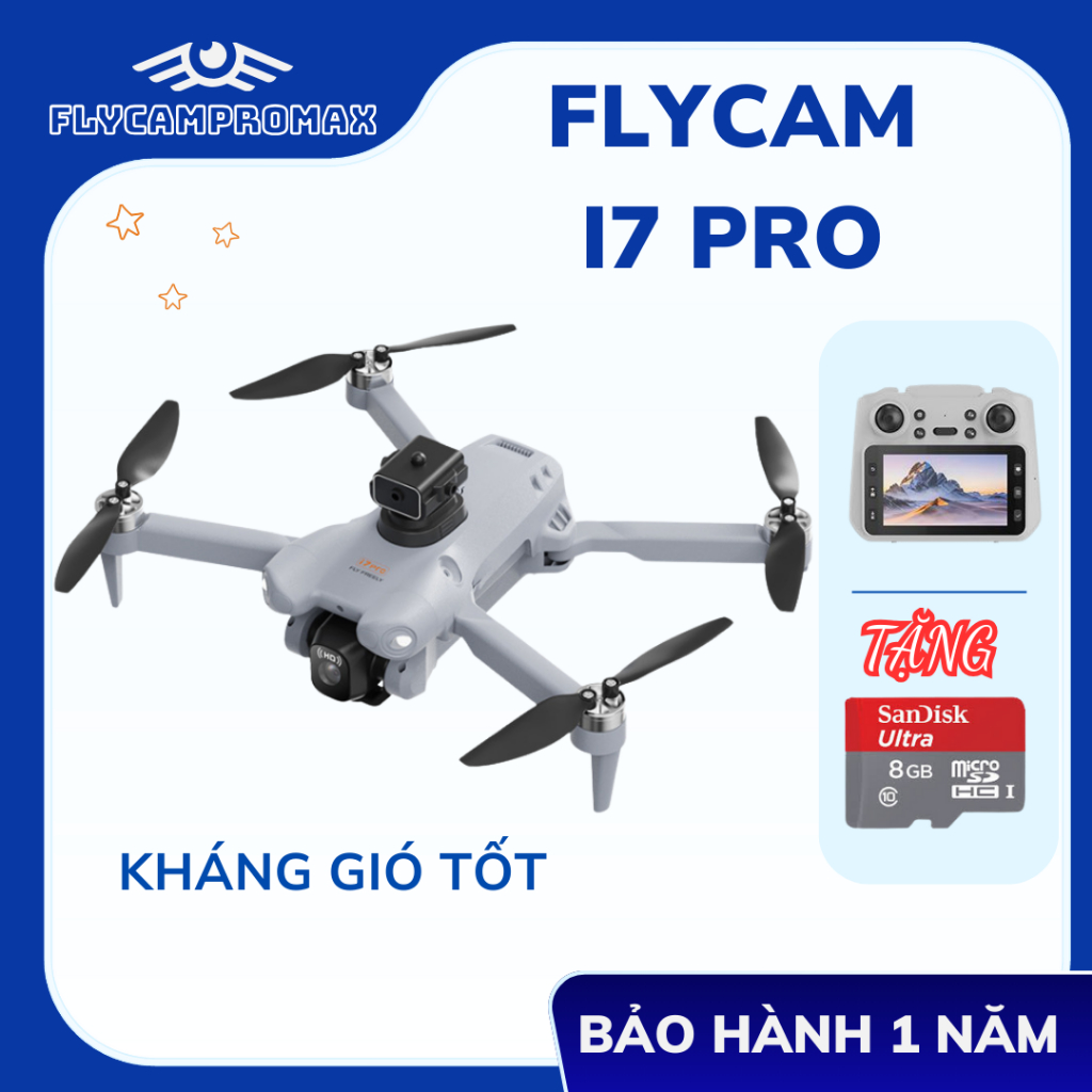 Flycam, Máy bay điều khiển từ xa i7 PRO, flycam giá rẻ, drone mini có ...