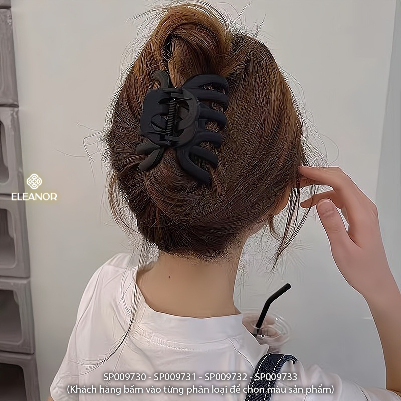 Kẹp tóc nữ càng cua Eleanor Accessories thiết kế lượn sóng đa dạng màu sắc phụ kiện tóc 9730