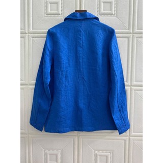 Blazer nữ tay dài Linen tưng washed, xẻ tà sau. JUNE LINEN #A50