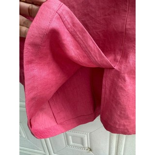 Blazer nữ tay dài Linen tưng washed, xẻ tà sau. JUNE LINEN #A50