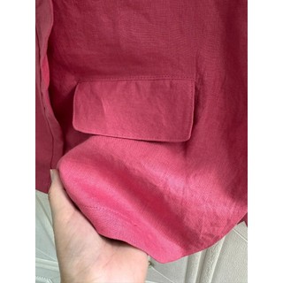 Blazer nữ tay dài Linen tưng washed, xẻ tà sau. JUNE LINEN #A50