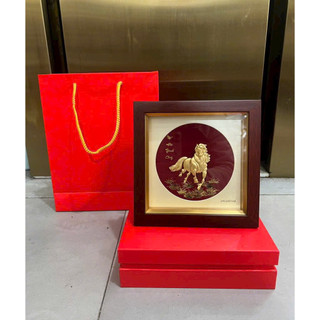 Tranh Thuận Buồm Xuôi Gió Dát Vàng 24K 20cm phong thủy thăng tiến Quà Tặng Trang Trí Trưng Bày
