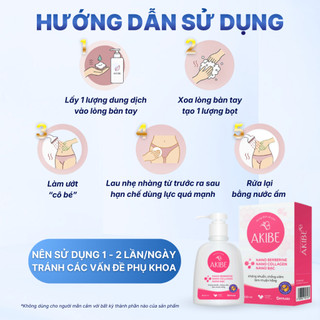 Dung Dịch Vệ Sinh Nữ Hàng Ngày Akibe BioLG Dịu Nhẹ, Khử Mùi, Vệ Sinh Vùng Kín 120ml