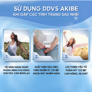 Dung Dịch Vệ Sinh Nữ Hàng Ngày Akibe BioLG Dịu Nhẹ, Khử Mùi, Vệ Sinh Vùng Kín 120ml