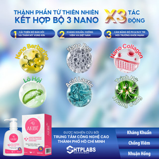 Dung Dịch Vệ Sinh Nữ Hàng Ngày Akibe BioLG Dịu Nhẹ, Khử Mùi, Vệ Sinh Vùng Kín 120ml