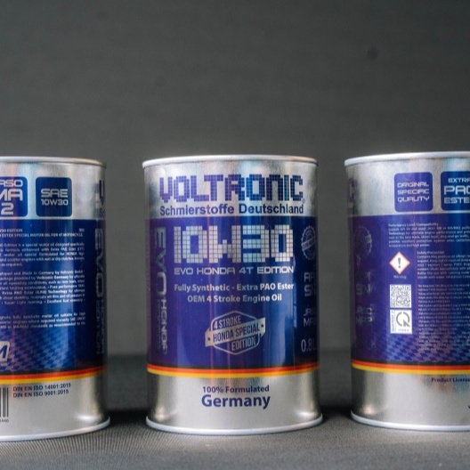 Dầu Nhớt Xe Số, Côn Tay Voltronic Evo Honda 10w30 - Tặng Kèm 1 Phễu Và 1 Súc Động Cơ E20 Và 1 Turbo