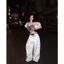 Quần dài Baggy Jeans trắng vẩy sơn ống cong Devotus Local Brand - Ink Pants trắng vẩy sơn