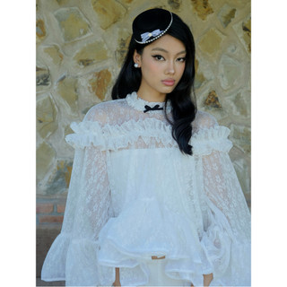 𝑵𝑰𝑵𝒀𝑺𝑴𝑼𝑺𝑬 - Set áo dài tay bồng bềnh và quần shorts Veira Set ( kèm áo lót )
