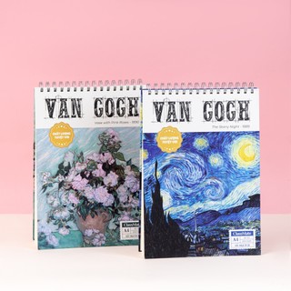 Sổ Vẽ Vangogh 200GSM CLASSMATE Không Kỵ Tẩy, Sổ Sketchbook Vangogh 30 Tờ Phù Hợp Vẽ Màu Acrylic, Gouache, Chì Màu