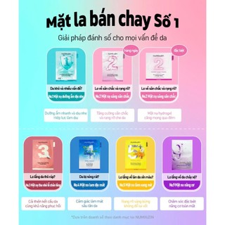 Mặt Nạ NUMBUZIN MASK No.1, No.2, No.3, No.4, No.5 Mặt nạ chăm sóc da và bổ sung độ ẩm 27ml