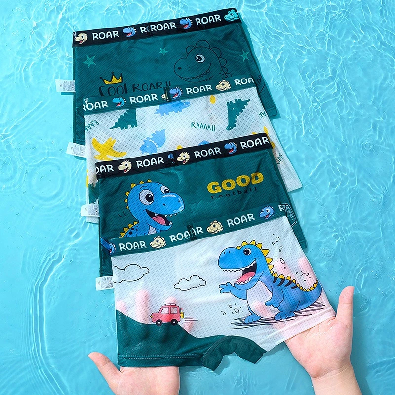 [Peinn] Combo 4 quần chíp đùi dạng lưới họa tiết Phi Hành Gia dễ thương cho bé trai quần lót thoáng khí chất thun lạnh