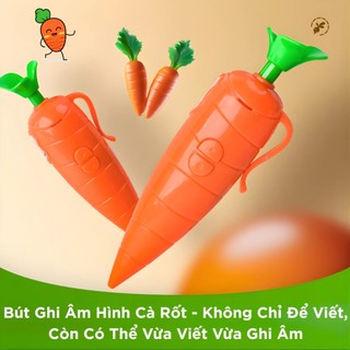 Bút Ghi Âm Hình Cà Rốt Biết Nói Cho Bé | Vừa Viết Vừa Ghi Âm Phát Lại Giọng Nói Đồ Chơi Học Tập