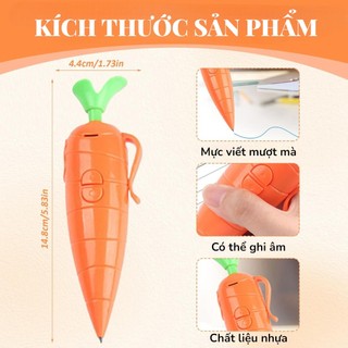 Bút Ghi Âm Hình Cà Rốt Biết Nói Cho Bé | Vừa Viết Vừa Ghi Âm Phát Lại Giọng Nói Đồ Chơi Học Tập