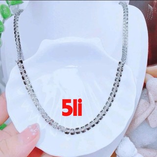 Dây chuyền tặng mặt inox xoắn xuông 5 ly Trang sức Bé Heo