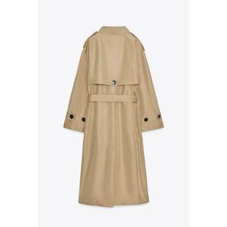 Áo mangto Zara made in Morocco kaki dù chống thấm 1 lớp dày dặn