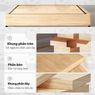 Giường pallet Thiết Kế Tối Giản Vận Hành Êm Ái Tuyệt Đối Cho Khách Sạn Homestay Căn Hộ Cho Thuê