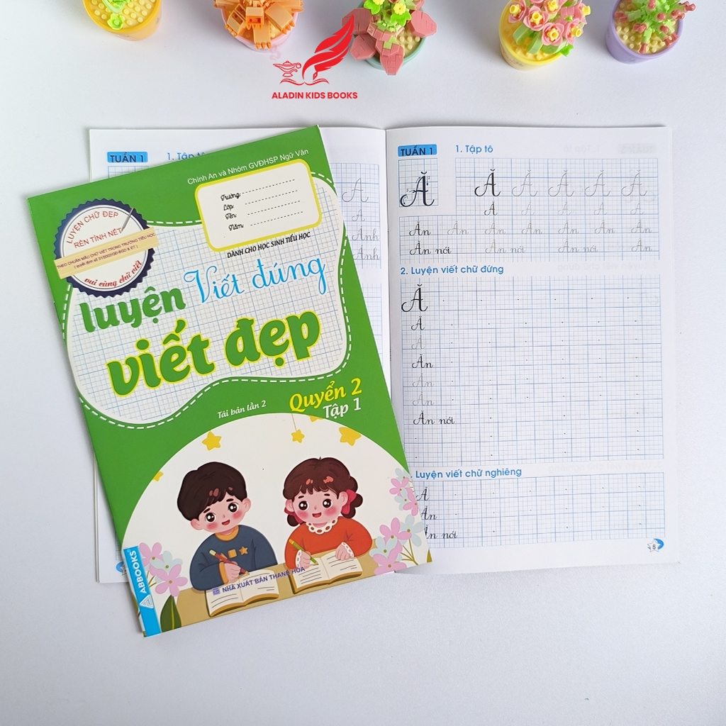 Sách-Bộ 6 Quyển Luyện Viết Đúng – Viết Đẹp Dành Cho Học Sinh Tiểu Học (Quyển 1-3 | Tập 1-2)-Tái Bản