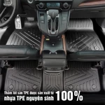 [ TRÀN VIỀN ] Thảm Lót Sàn Ô Tô TPE Toyota Hilux 2016 - 2026 Thảm Đúc Không Thấm Nước, Không Mùi, An Toàn — ảnh 4