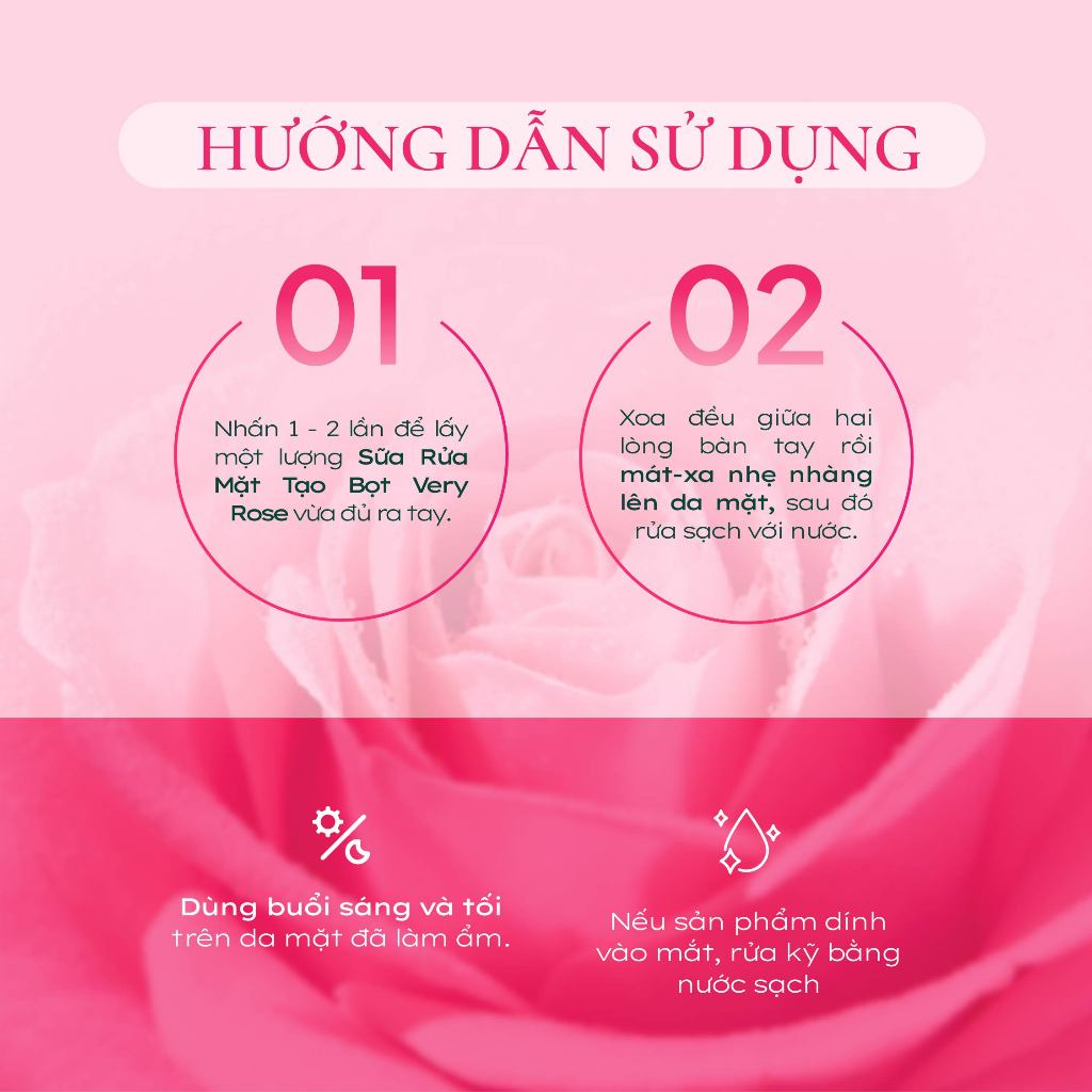 Sữa Rửa Mặt Tạo Bọt Dịu Nhẹ Cho Mọi Loại Da Chiết Xuất Hoa Hồng Nuxe Very Rose 150ml