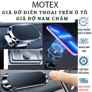 Giá đỡ điện thoại ô tô, giá đỡ điện thoại nam châm từ tính hút cực mạnh xoay 360 độ MOTEX