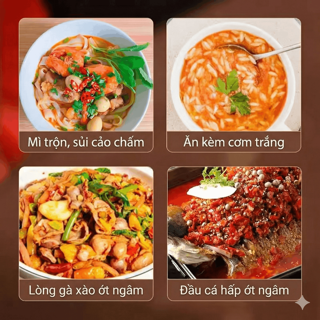 Ớt Đỏ Ngâm Chua Cay Tứ Xuyên Hũ 800g - Gia Vị Nấu Cá Hấp, Xào Thịt, Chân Gà Cay Chuẩn Hàng Nội Địa Trung Luka Food