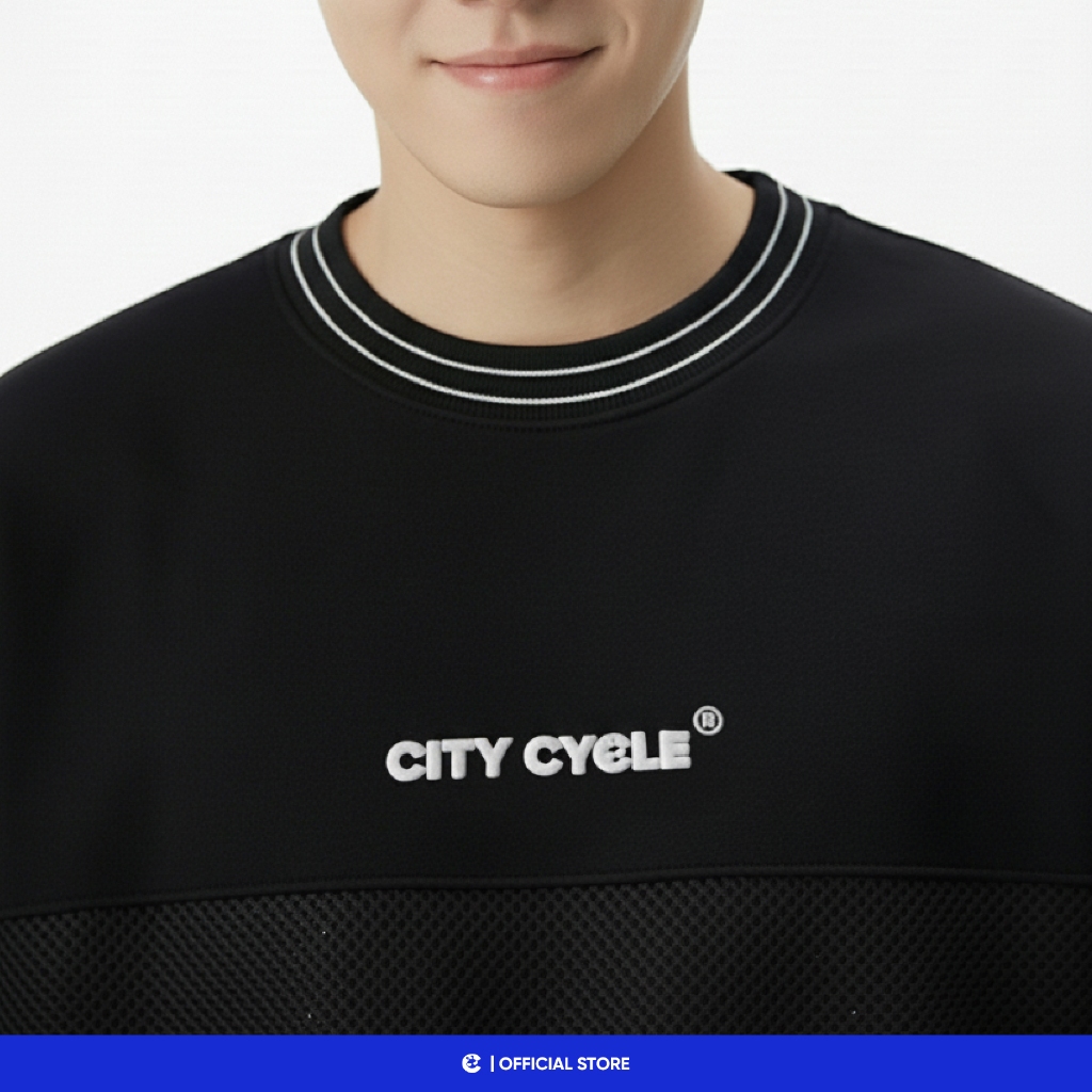 Áo sweater boxy nỉ nhung mùa đông nam nữ boxy Local Brand Chính Hãng City Cycle Áo sweater On Top