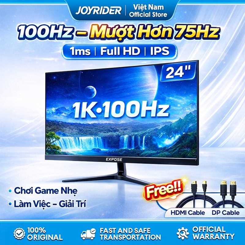 Màn hình 24 inch 100Hz Full HD IPS – Viền mỏng, Làm việc, chơi game nhẹ | BigBuy360 - bigbuy360.vn