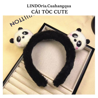 LINDOria Bờm Tóc Cài Tóc Xinh Xắn Dễ Thương Lông Nhung Mềm Mại Kiểu Dáng Đa Dạng