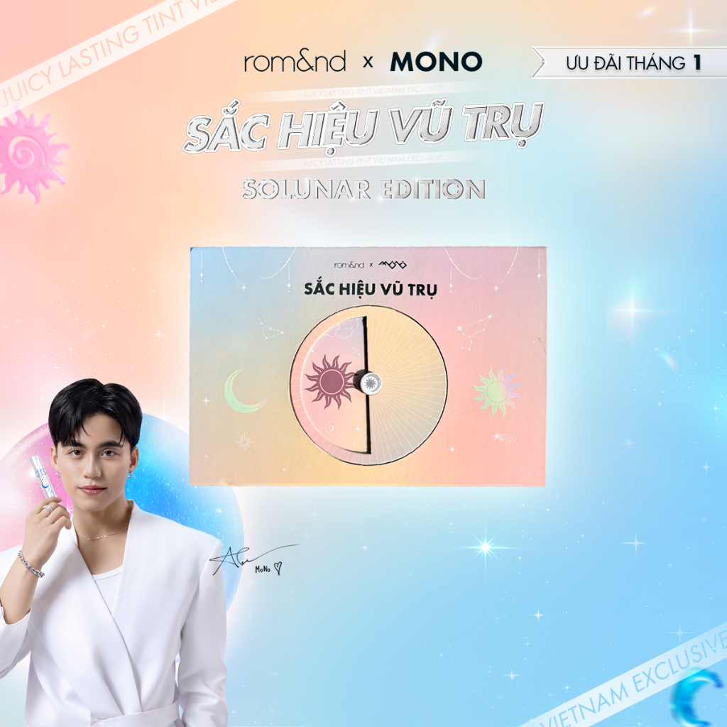 [Rom&nd x Mono - Exclusive Box] Son Tint lì Juicy Lasting Tint Solunar ...