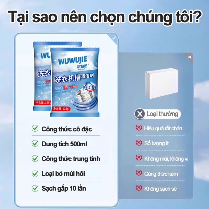 Bột Tẩy Lồng Máy Giặt,Tẩy Lồng Máy Giặt,loại bỏ nhanh nấm mốc, chất cặn, mảng bám, an toàn, phù hợp với mọi loại máy