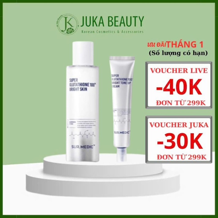 super glutathione 100 bright skin Ampoule - Brightening Anti-Aging Korean Care | 0.35 oz / 10g allowing moisture to penetrate up to 2.5mm beneath the skins surface SUR.MEDIC SUPER GLUTATHIONE 100 BRIGHT