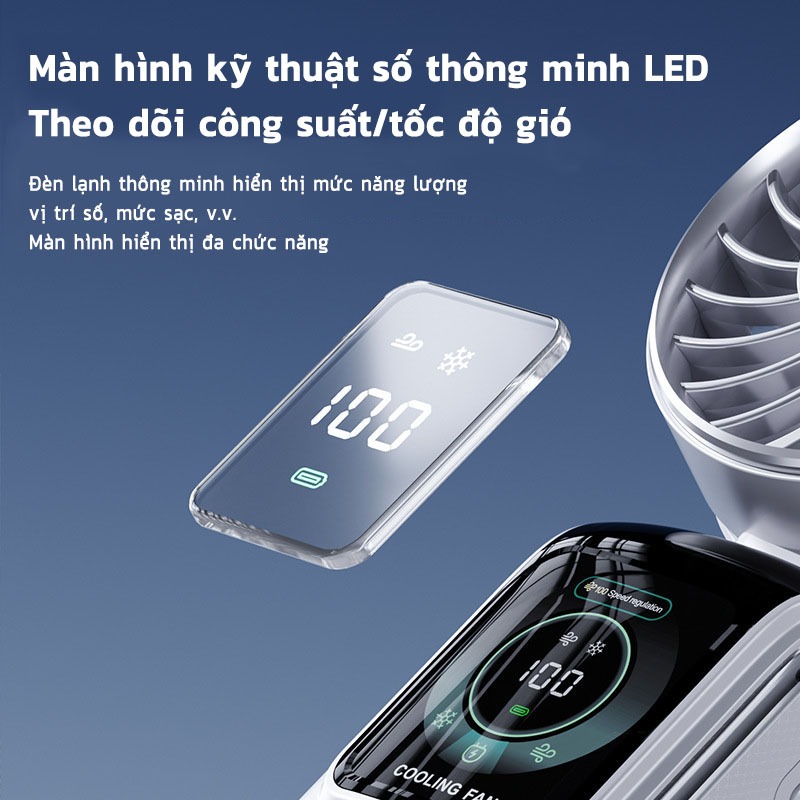 【Quà tặng gia đình】LUX Quạt cầm tay mini - Điều chỉnh nhiều cấp, quà tặng gia đình