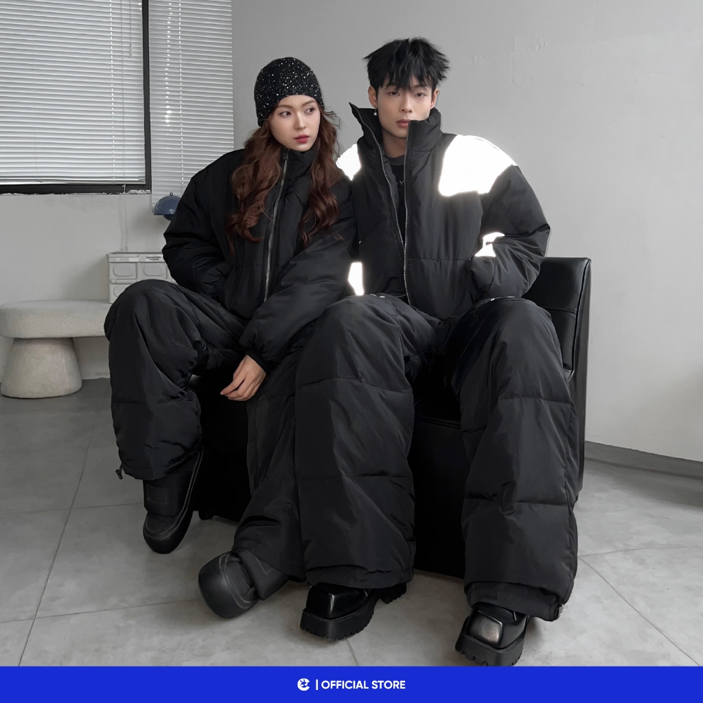 Quần dài ống rộng phao suông unisex dày dặn Local Brand Chính Hãng City Cycle quần dài phao Get Ready
