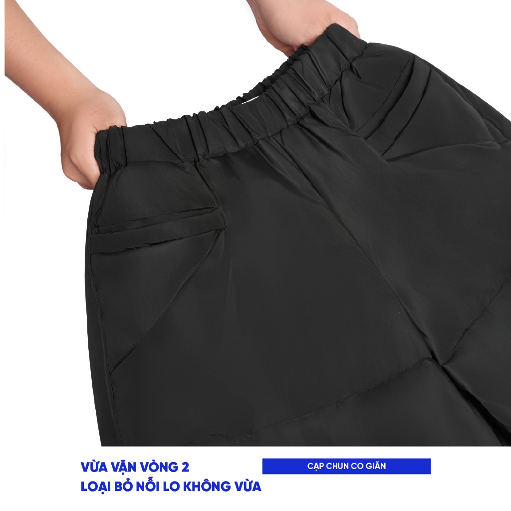 Quần dài ống rộng phao suông unisex dày dặn Local Brand Chính Hãng City Cycle quần dài phao Get Ready