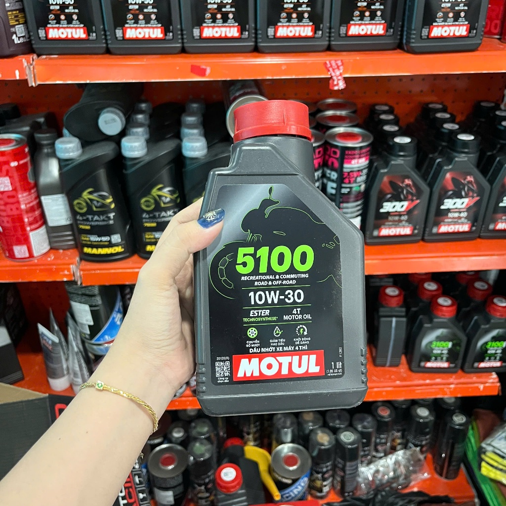 Nhớt Motul Gold 5100 10W30 Dành Cho Xe Số, Côn Tay