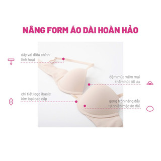 Áo ngực có gọng iBasic mút vừa mặc áo dài BRAW119