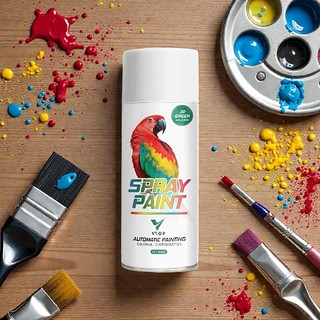 Sơn Xịt Bóng VTOA 450ml (Sơn Con Két) Spray Paint Phủ Bóng Trong Suốt Nhanh Khô Chống Nước UV