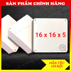 Hộp nối dây 16x16x5 cm SP Sino Vanlock chính hãng – Hộp kỹ thuật, đế vuông lắp camera tự chống cháy
