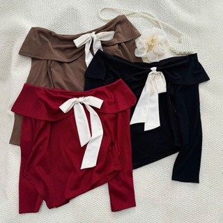 Áo Thun Big Size Nữ Trễ Vai Tay Dài – Dáng Ôm Nhẹ, Tôn Dáng 56–92kg A342