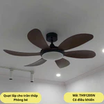 4/4 VOUCHER 50K Quạt trần dành cho trần thấp, phòng nhỏ như chung cư, phòng ngủ thấp và nhỏ, phòng khách thấp và nhỏ, — ảnh 1